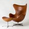 Egg Lounge Chair and Footstool by Arne Jacobsen from Fritz Hansen, 1960s, Set of 2, Image 1