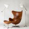 Set of Egg Lounge Chair and Footstool by Arne Jacobsen from Fritz Hansen, 1960s 10