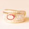 Vintage 18k Yellow Gold Band Ring with Ruby and Brilliant Cut Diamonds 4