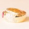 Vintage 18k Yellow Gold Band Ring with Ruby and Brilliant Cut Diamonds 6