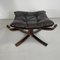 Brown High Backed Falcon Chair with Ottoman by Sigurd Resell, Set of 2 12