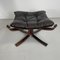 Brown High Backed Falcon Chair with Ottoman by Sigurd Resell, Set of 2, Image 12
