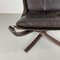 Brauner Falcon Chair mit Fußhocker von Sigurd Resell, 2er Set 11