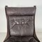 Brown High Backed Falcon Chair with Ottoman by Sigurd Resell, Set of 2 10