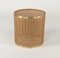 Mid-Century Rattan, Wicker and Chrome Table Lamp attributed to Vivai Del Sud, Italy, 1970s, Image 17