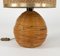 Lampada da tavolo Mid-Century in vimini, vimini e metallo cromato attribuita a Vivai Del Sud, Italia, anni '70, Immagine 6