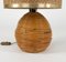 Mid-Century Rattan, Wicker and Chrome Table Lamp attributed to Vivai Del Sud, Italy, 1970s 6