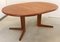 Round Rosewood Extendable Dining Table from Bernhard Pedersen & Søn, 1960s 12