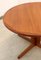 Round Rosewood Extendable Dining Table from Bernhard Pedersen & Søn, 1960s, Image 5