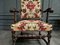 Louis XIII Style Armchairs in Walnut and Velvet, Late 19th Century, Set of 2 2
