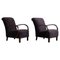 Mid-Century Danish Modern Lounge Chairs in Beech & Lambswool, 1940s, Set of 2 1