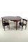 Vintage Ausziehbarer Tisch mit Stühlen von Hans Olsen, 5er Set 3