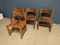 Chairs in Leather and Elm from Maison Regain, Set of 4 6