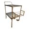 Rolling Trolley Bar with Mirror Top & Steel Structure 1