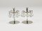 Candleholders with Faceted Swarovski Crystals from J.L. Lobmeyr, Vienna, 1980s, Set of 2 13