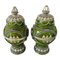 Moroccan Ceramic Lidded Vases, 1950s, Set of 2 2