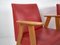 Rote Vintage Sessel, 1960er. 2er Set 5