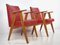 Rote Vintage Sessel, 1960er. 2er Set 4