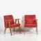 Vintage Red Armchairs, 1960s. Set of 2 2