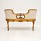 Antique French Carved Gilt Wood Settee, 1880s 5