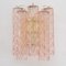 Italian Wall Light with Pink Murano Glass, 1990s 2