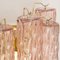 Lámpara de pared italiana con cristal de Murano rosa, años 90, Imagen 10