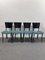 Vintage Chairs in Leather, 1980s, Set of 4, Image 4