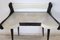 Table Console en Bois et Plateau en Verre, 1950s 10
