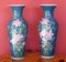 Vintage French Painted Porcelain Vases, 1920s, Set of 2 1