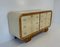 Italian Art Deco Parchment and Maple Dresser, 1930s 5