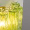 Lámpara de pared grande de cristal de Murano verde, años 90, Imagen 11