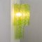 Lámpara de pared grande de cristal de Murano verde, años 90, Imagen 2