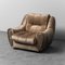 Vintage Brown Velvet Armchair, 1950s, Image 1