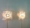 Vintage Wandlampen aus transparentem & weißem Muranoglas von Mazzega, 1970er, 3er Set 8