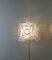 Lampade da parete vintage in vetro di Murano bianco e trasparente di Mazzega, anni '70, set di 3, Immagine 7