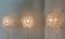 Vintage Wandlampen aus transparentem & weißem Muranoglas von Mazzega, 1970er, 3er Set 9