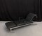 Chaise longue nera in pelle e acciaio di Massimo Iosa Ghini per Moroso, Immagine 10