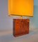 Amber Fractal Resin Table Lamp by Pierre Giaudon, 1970s 2