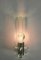 Italienische Wandlampe aus Kristallglas & verchromtem Messing von Gallotti & Radice, 1970er 10