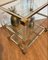 Art Deco Bar Trolley in Gold and Glass by Pierre Vandel, 1970s, Image 3