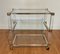 Art Deco Bar Trolley in Gold and Glass by Pierre Vandel, 1970s, Image 11