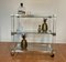 Art Deco Bar Trolley in Gold and Glass by Pierre Vandel, 1970s 9