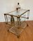 Art Deco Bar Trolley in Gold and Glass by Pierre Vandel, 1970s 17