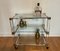 Art Deco Bar Trolley in Gold and Glass by Pierre Vandel, 1970s 8