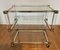 Art Deco Bar Trolley in Gold and Glass by Pierre Vandel, 1970s 1