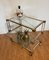 Art Deco Bar Trolley in Gold and Glass by Pierre Vandel, 1970s 16