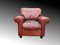 Exmoor Brown Leather Chair from Laura Ashley 1