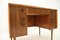 Vintage Walnut and Oak Leather Top Desk, 1950, Image 10