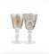 Damasco White Chalice Glasses by Livellara, Set of 2 1