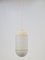 Lámpara colgante Pill vintage de vidrio lechoso de Peill & Putzler, Alemania, años 60, Imagen 9